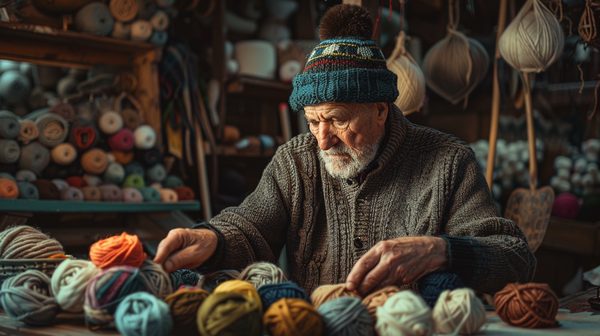 Découvrez le bonnet pompon homme artisanal made in France